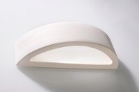 Lampe plâtre Blanc Peinte lumière...