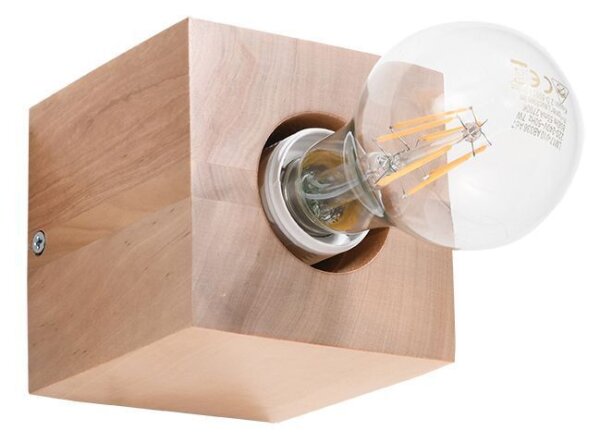 Applique LABERIA Bois Cube L:10cm Moderne compact