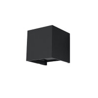 Applique murale LED noire IP54 L:10cm Up Down Applique...