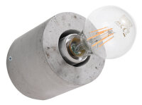 Runde Betonlampe Wand &Oslash;10cm klein f&uuml;r E27...