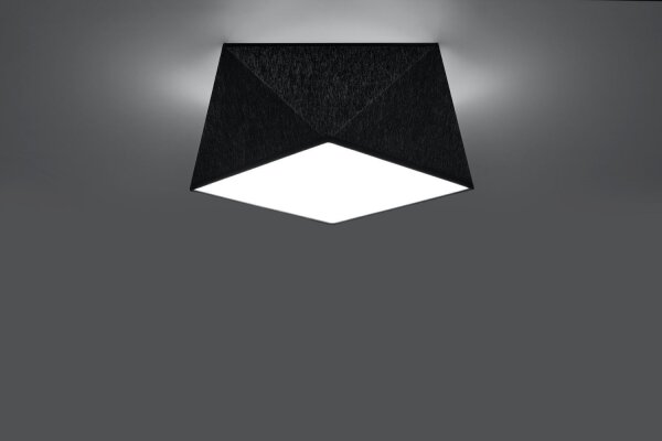 Deckenleuchte Schwarz B:30cm geometrisch E27