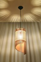 Lampe à suspendre en bois Moderne confortable E27...