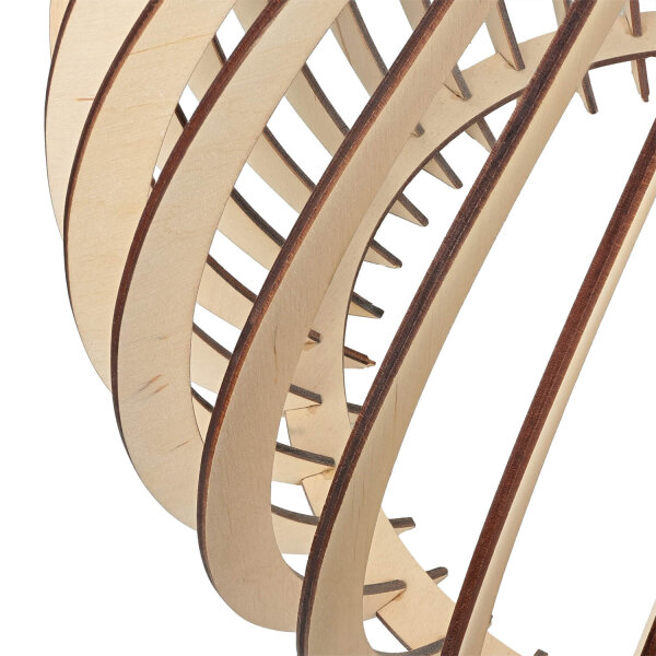 Suspension en bois ronde Ø43cm Moderne et chaleureuse NIGILIA