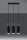 Suspension moderne métal béton 3 flammes GU10