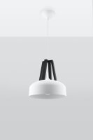 Lampe à suspendre blanche rétro...