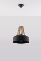 Hängeleuchte MANILIA Ø30cm rund Retro Schwarz...