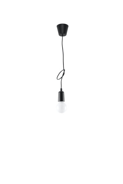 Suspension noir ajustable jusquà 90cm E27 NESSA