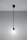 Suspension noir ajustable jusquà 90cm E27 NESSA