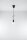 Suspension noir ajustable jusquà 90cm E27 NESSA
