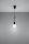 Suspension noir ajustable jusquà 90cm E27 NESSA
