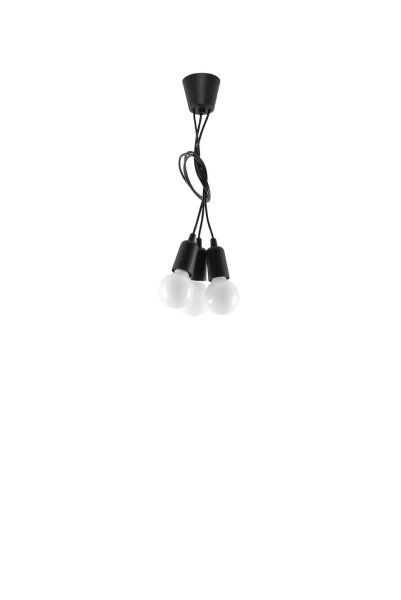 Suspension Rétro Noir réglable jusquà 90 cm NESSA