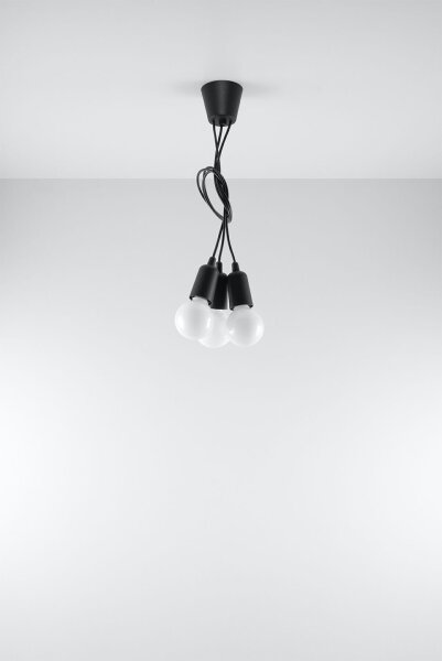 Suspension Rétro Noir réglable jusquà 90 cm NESSA