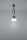 Lampe à suspendre réglable NESSA Gris Profondeur jusquà 90cm