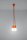 Hängelampe NESSA Orange Tiefe bis 90cm 5-flammig E27