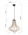 Holz Hängelampe LILAH Ø40cm wohnlich E27 Esstisch