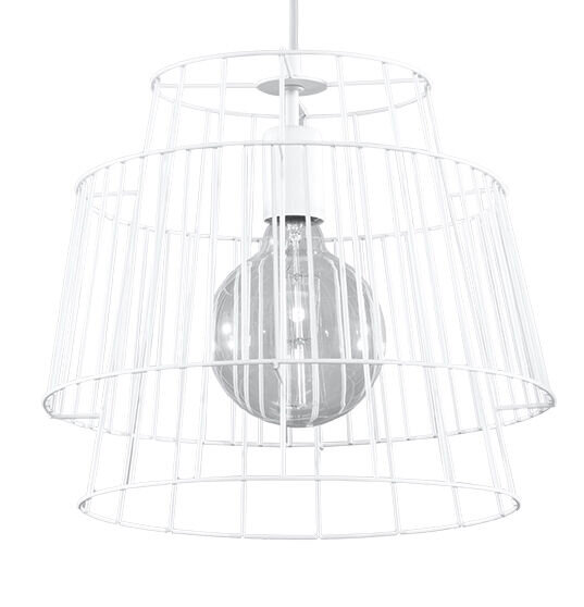 Weiße Pendelleuchte Metall Ø35cm Modern DALE Hängelampe