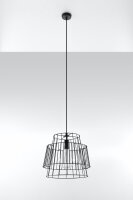 Hängelampe Schwarz Metall Ø35cm Modern E27 DALE