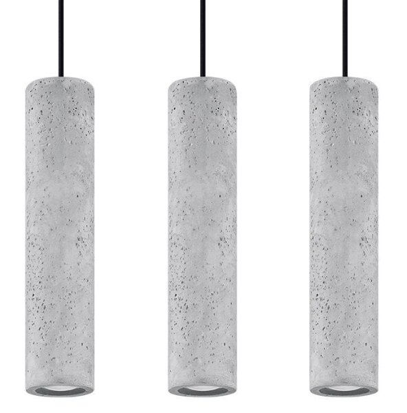 Hängelampe Beton Schirm wohnlich BRENNA Pendelleuchte