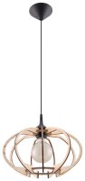 Lampe à suspendre en bois Ø35cm Moderne E27...