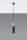 Suspension Noir Métal Bois Ø8cm Scandinave