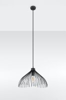 Draht Hängelampe Schwarz Ø40cm E27 Pendelleuchte