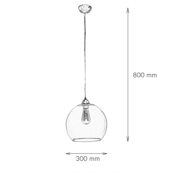 Hängeleuchte mit Glasschirm Grün