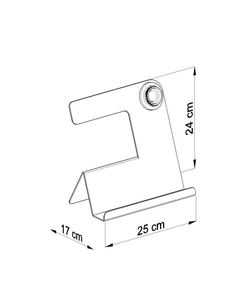 Moderne Tischleuchte mit Ablage Schwarz Metall für E27
