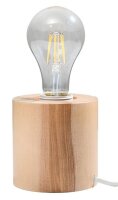 Petite lampe en bois ronde Ø10cm H:10cm pour E27...