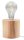 Petite lampe en bois ronde Ø10cm H:10cm pour E27 décoratif