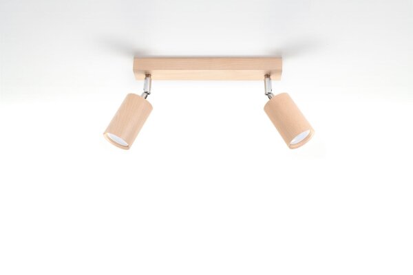 Spot de plafond confortable salon bois L:36cm 2x