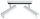 Plafonnier blanc métal L:30cm 2x GU10 DUCCIA