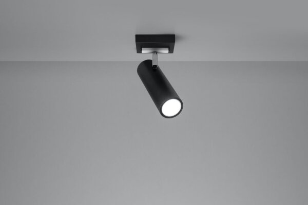 Deckenlampe Schwarz Modern Metall GU10 DUCCIA