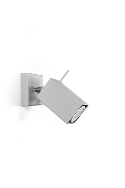 Spot mural gris rectangulaire GU10 orientable Applique murale couloir