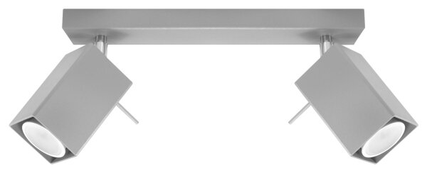 Grauer Strahler L:30cm Modern Metall FALERIA Wohnzimmer