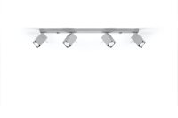 Grauer Deckenstrahler FALERIA 80 cm lang 4x GU10