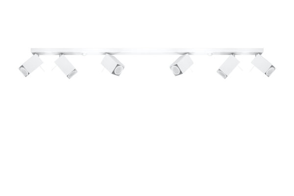 Weißer Deckenstrahler FALERIA 120 cm lang 6x GU10