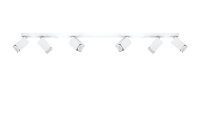 Spot de plafond blanc FALERIA 120 cm de long 6x GU10