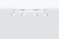 Spot de plafond blanc 80 cm de long rétro FAVONIA...
