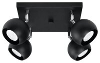 Deckenleuchte Retro Schwarz GU10 FAVONIA Wohnzimmer