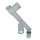 Grauer Deckenstrahler Metall L:45cm 3x GU10 vielseitig