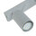 Grauer Deckenstrahler Metall L:45cm 3x GU10 vielseitig