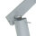 Grauer Deckenstrahler Metall L:45cm 3x GU10 vielseitig