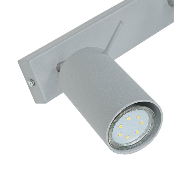 Moderner Deckenstrahler ETNA Grau 80 cm lang