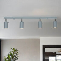 Moderner Deckenstrahler ETNA Grau 80 cm lang