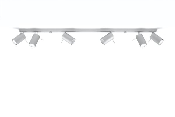 Großer Deckenstrahler ETNA 120 cm lang Metall 6x