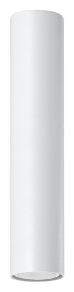 Weiße Deckenleuchte LUTATIA Ø6cm H:30cm GU10 Metall