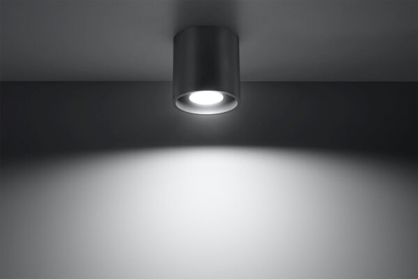 Plafonnier en métal Anthracite Ø10cm H:10cm petit G9