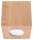 Quadratische Deckenleuchte Holz B:10cm klein GU10 Flur