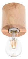 Lampe de plafonnier en bois ronde Ø10cm H:10cm...