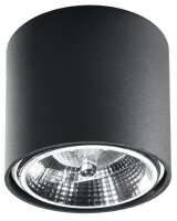 Spot noir plafond &Oslash;12cm rond GU10 Moderne polyvalent